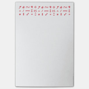 Note de post-it des marques de correcteur