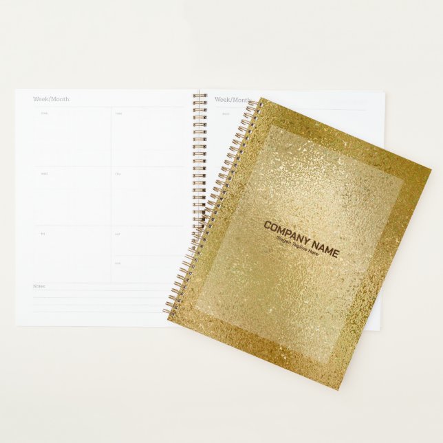Note de texture de verre brillant brillant or rich (Devant avec enveloppe)