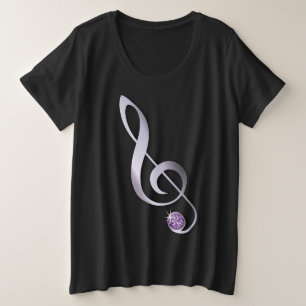 Note musicale en strass bijoux