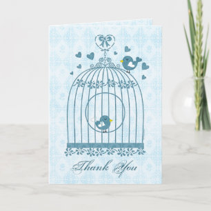 Note nuptiale de Merci de cage à oiseaux