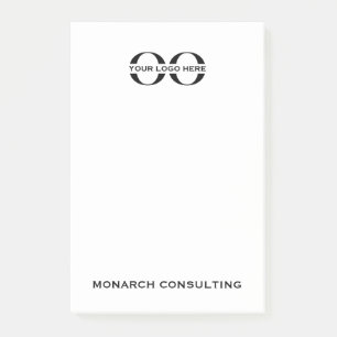 Note post-it de marque 4x6 avec logo de l'entrepri