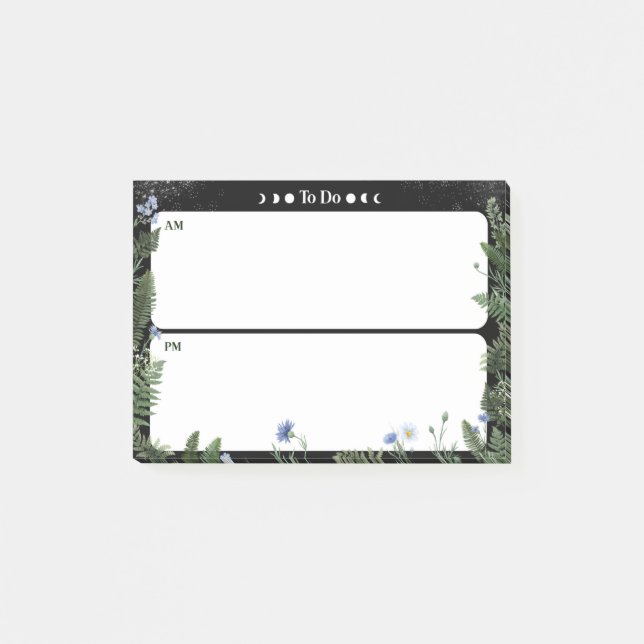 Note Post-it « To-Do » AM/PM - Design Fantaisie So (Devant)