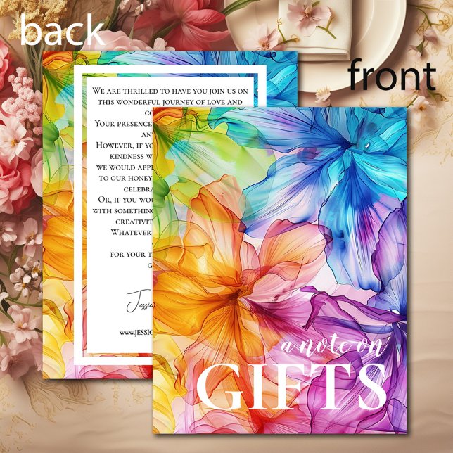 Note sur la carte cadeau Ethereal Bloom (Note on gifts card Ethereal Bloom)