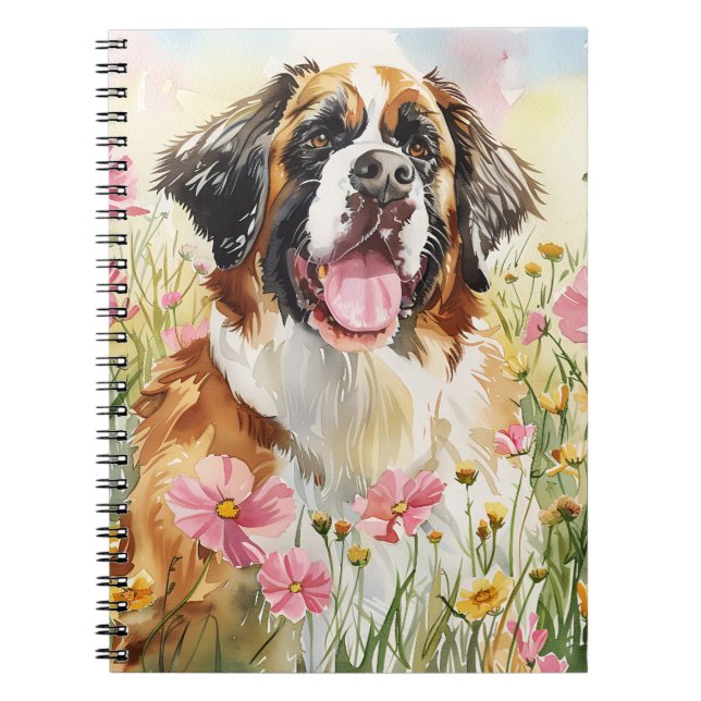 Notebook – Saint Bernard Dog Lover Journal (Devant)