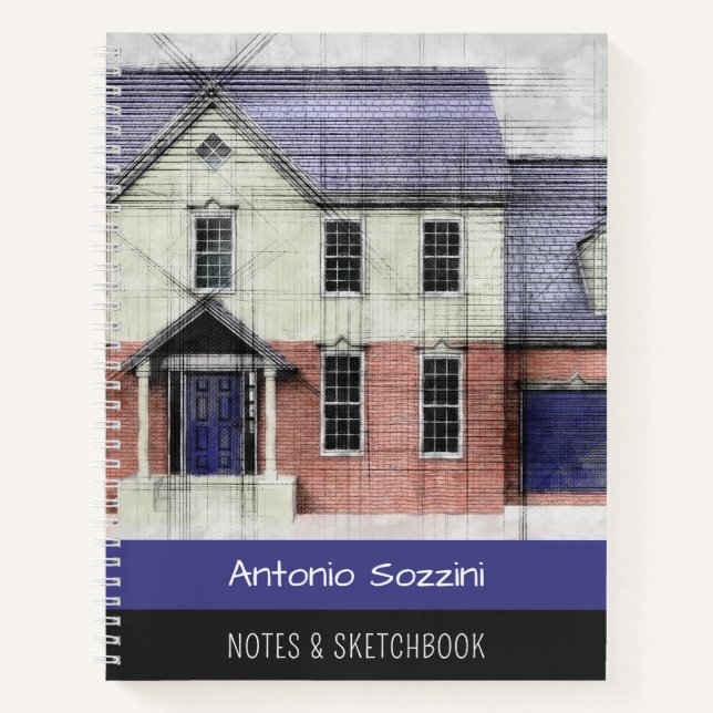 Notes architecturales et Carnets personnalisés du  (Devant)