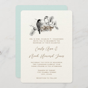 Notes blanches de Faire-part de mariage Inséparabl