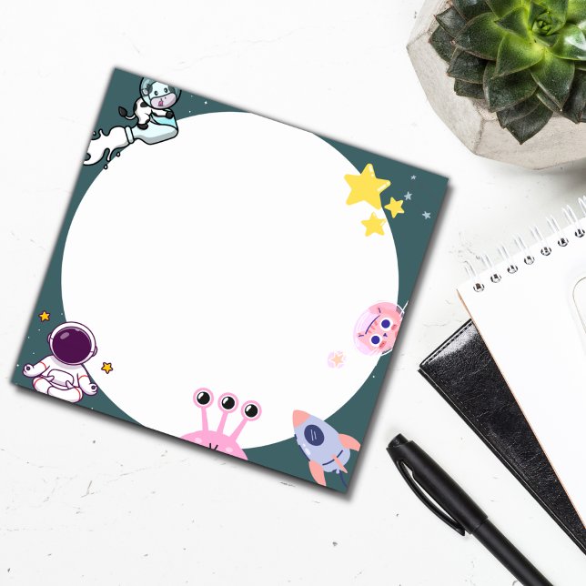 Notes collantes à thème espace mignon post-it note (Créateur téléchargé)