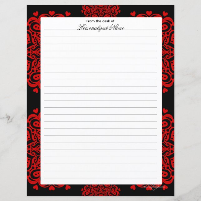 Notes d'amour complexes - Feuille de papier à revê (Devant)