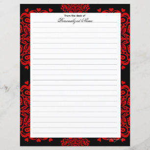 Notes d'amour complexes - Feuille de papier à revê