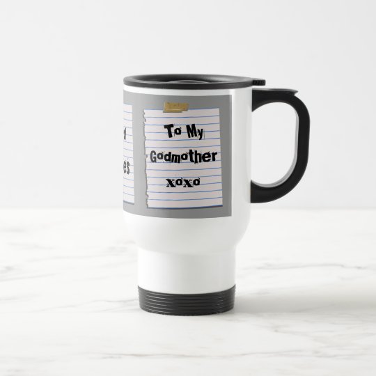 Notes d'amour pour la tasse de marraine
