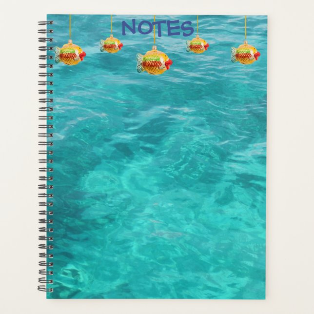 Notes de l'océan bleu avec poisson (Devant)
