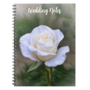 Notes de mariage Rose Blanche ou Journal Personnal
