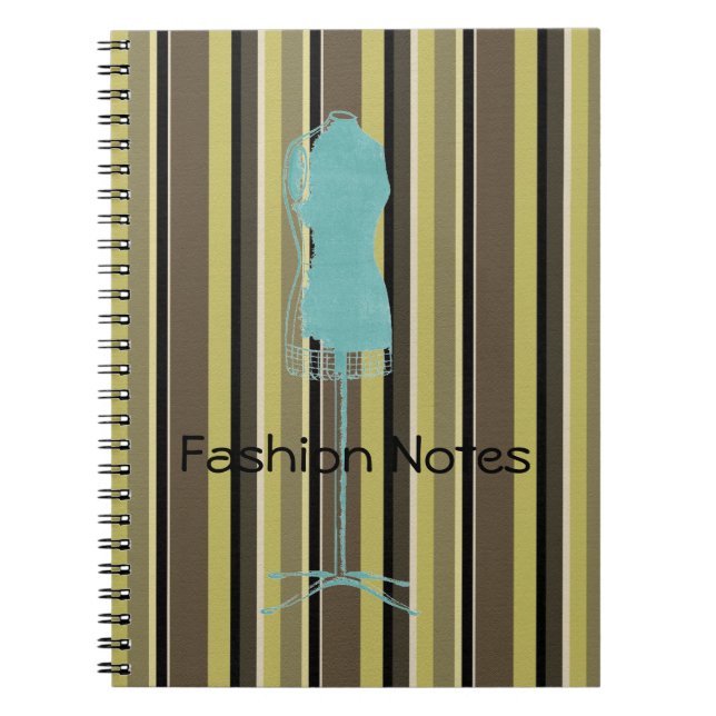 Notes de mode Carnet mannequin habillé (Devant)