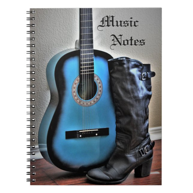 Notes de musique Carnet photo de la spirale guitar (Devant)