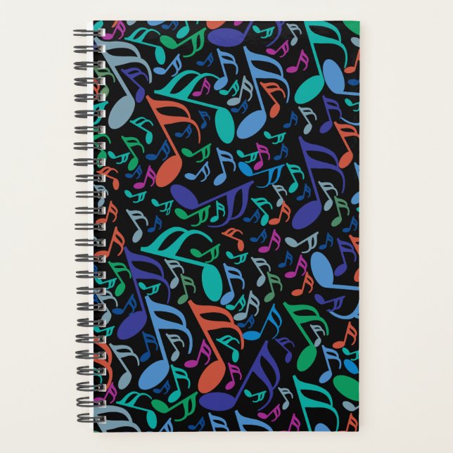 Notes de musique colorée (Devant)