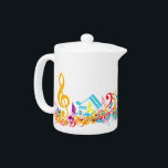 Notes de musique colorées<br><div class="desc">Parfait pour le musicien ou l'amateur de musique, ce design cool et accrocheur présente des notes musicales mélangées et une grande clef triplée aux couleurs de l'arc-en-ciel. Une gamme de variations de couleurs disponibles en magasin et nous pouvons créer ce design dans n'importe quelle combinaison de couleurs, il suffit de...</div>