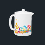 Notes de musique colorées<br><div class="desc">Parfait pour le musicien ou l'amateur de musique, ce design cool et accrocheur présente des notes musicales mélangées et une grande clef triplée aux couleurs de l'arc-en-ciel. Une gamme de variations de couleurs disponibles en magasin et nous pouvons créer ce design dans n'importe quelle combinaison de couleurs, il suffit de...</div>