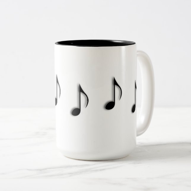 Notes de musique Danse à travers la Mug de café (Devant droit)