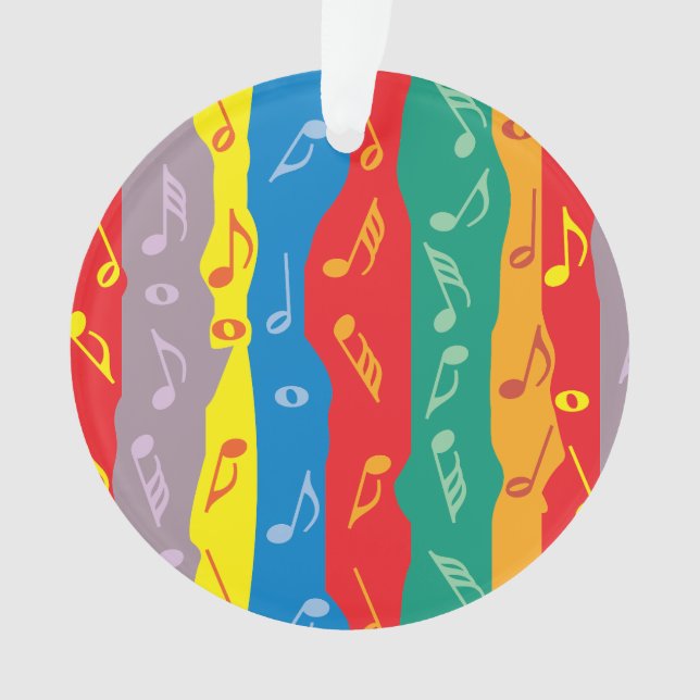 Notes de musique Grilles verticales Ornement acryl (devant)