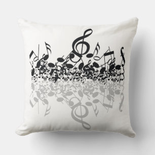 Notes de musique noire, rien que Treble Coussin
