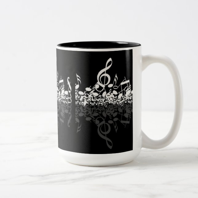 Notes de musique rien que Treble Musique Black Mug (Droit)