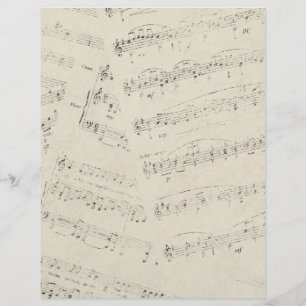 Notes de musique romantique moderne Mariage de mus