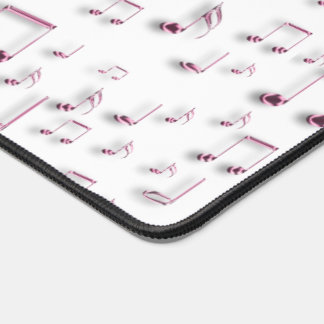 notes de musique rose motif