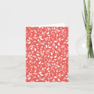 Notes de musique rouge