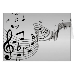 Notes de musique sur argent