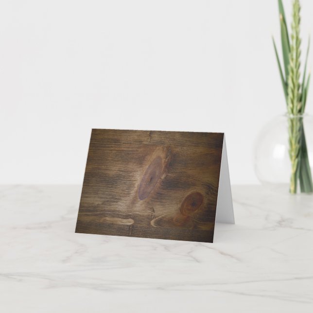 Notes de nouage Papeterie en bois rustique Brown (Devant)