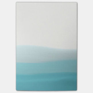 Notes de post-it bleues de colorant d'immersion