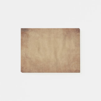 Notes de post-it Brown rustiques de conception