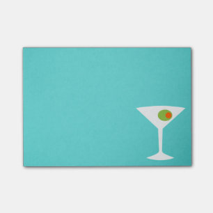 Notes de post-it classiques de Martini de film