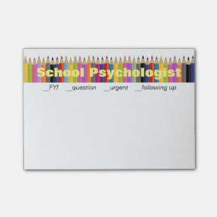 Notes de post-it complémentaires de psychologue