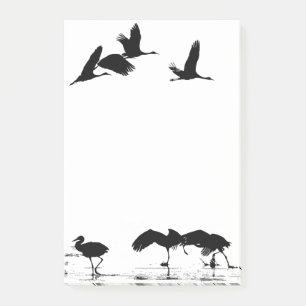 Notes de post-it d'animaux de faune d'oiseau de