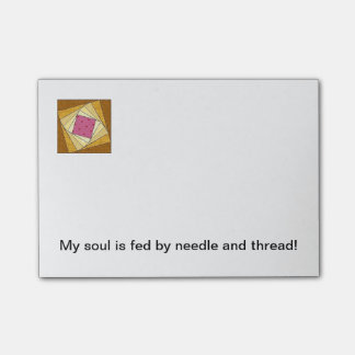 Notes de post-it de bloc d'édredon