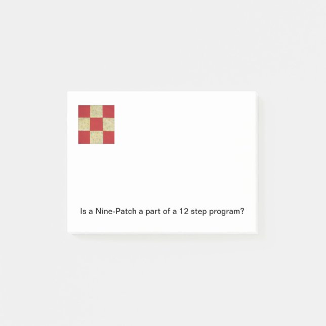 Notes de post-it de bloc d'édredon (Devant)