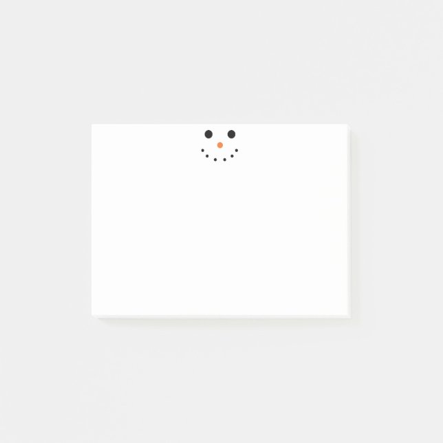 Notes de post-it de bonhomme de neige (Devant)