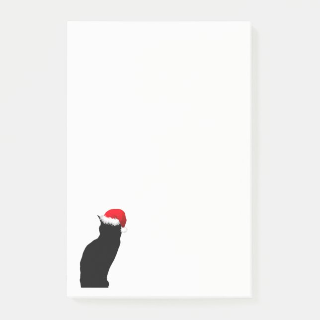 Notes de post-it de chat de Père Noël (Devant)