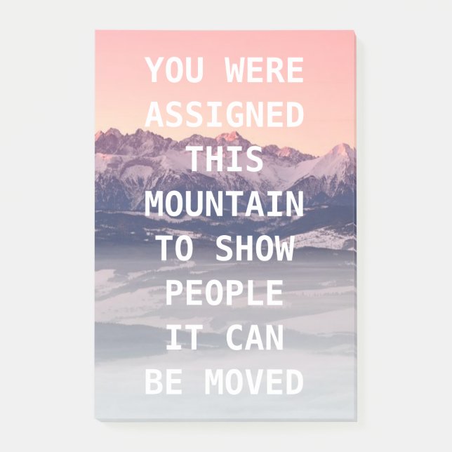 Notes de post-it de collection de montagne (Devant)