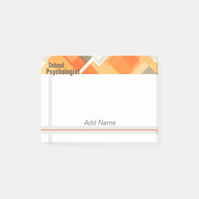 Notes de post-it de dessin géométrique de (Devant)