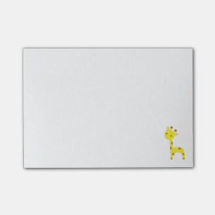 Notes de post-it de girafe