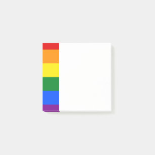 Notes de post-it de la bande arc-en-ciel LGBT