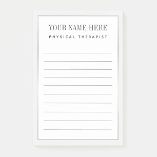 Notes de post-it de la bordure d'argent du thérap
