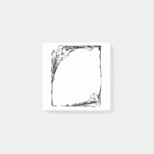 Notes de post-it de lis de nouveau d'art
