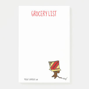 Notes de post-it de "liste d'épicerie" de
