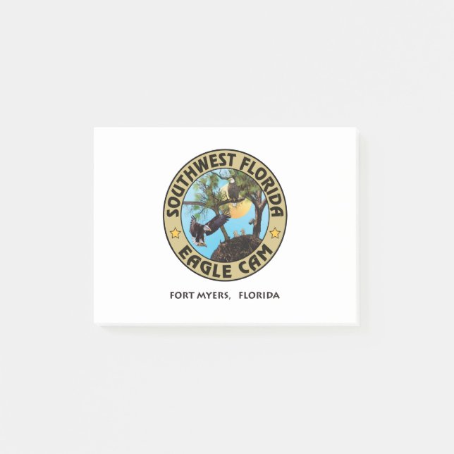 Notes de post-it de Logo'ed de came de SWFL Eagle (Devant)
