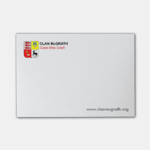 Notes de post-it de McGrath de clan