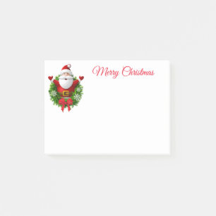 Notes de post-it de Père Noël de Noël