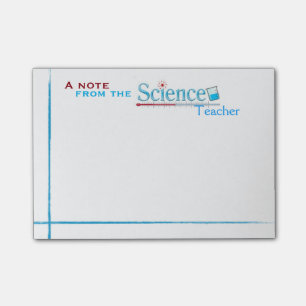 Notes de post-it de professeur de Sciences